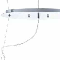 Beliani Suspensions Lampe Suspension Chromé Et Cristal -Luminaires Soldes Boutique lampe suspension chrome et cristal 4