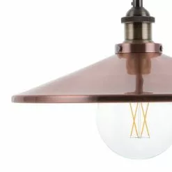 Beliani Suspensions Lampe Suspension Cuivré -Luminaires Soldes Boutique lampe suspension cuivre 2