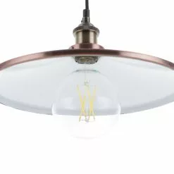 Beliani Suspensions Lampe Suspension Cuivré -Luminaires Soldes Boutique lampe suspension cuivre 3