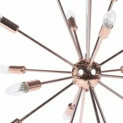 Beliani Suspensions Lampe Suspension Cuivrée -Luminaires Soldes Boutique lampe suspension cuivree 2