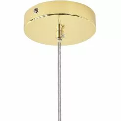 Beliani Suspensions Lampe Suspension Dorée -Luminaires Soldes Boutique lampe suspension doree 4