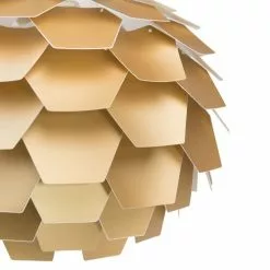 Beliani Suspensions Lampe Suspension Dorée Maxi -Luminaires Soldes Boutique lampe suspension doree maxi 2