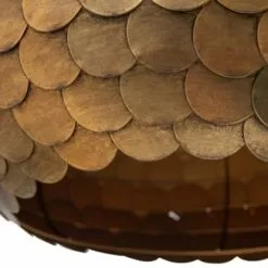 Bepurehome Suspensions Lampe Suspension Métal Antique Messing Doré -Luminaires Soldes Boutique lampe suspension metal antique messing dore 2