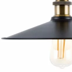 Beliani Suspensions Lampe Suspension Noir Et Doré -Luminaires Soldes Boutique lampe suspension noir et dore 4