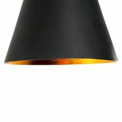 Beliani Suspensions Lampe Suspension Noire -Luminaires Soldes Boutique lampe suspension noire 3