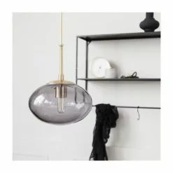 House Doctor Suspensions Lampe Suspension Vintage En Verre Gris Small 22cm -Luminaires Soldes Boutique lampe suspension vintage en verre gris small 22cm 4