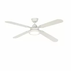 QAZQA Plafonnier Ventilateur Lampe Ventilateur En Acier Blanc 9 QAZQA Plafonnier Ventilateur Lampe Ventilateur En Acier Blanc -Luminaires Soldes Boutique lampe ventilateur en acier blanc 3