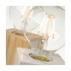 Wadiga Lampes à Poser Lampes Bois Et Marbre - Lot De 2 -Luminaires Soldes Boutique lampes bois et marbre lot de 2 2
