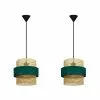 Tosel Suspensions Lot De 2 PiÃ¨ces Suspension Acier Jaune