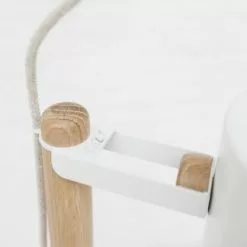 DIZY Design Lampadaires Luminaire à Poser Avec 2 Abat-jours En Chêne Et Métal Blanc -Luminaires Soldes Boutique luminaire a poser avec 2 abat jours en chene et metal blanc 2