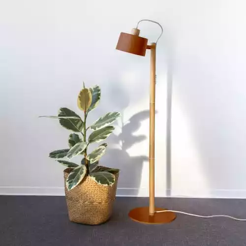 DIZY Design Lampadaires Luminaire à Poser Chêne Et Métal Terracotta 3 DIZY Design Lampadaires Luminaire à Poser Chêne Et Métal Terracotta – Image 3