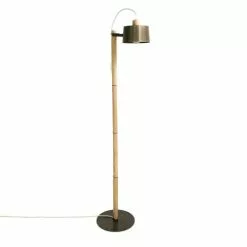 DIZY Design Lampadaires Luminaire à Poser Chêne Et Métal Vernis BRUT