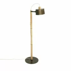 DIZY Design Lampadaires Luminaire à Poser Chêne Et Métal Vernis BRUT