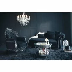 Maisons Du Monde Lustres Lustre à Pampilles En Métal Blanc D75 -Luminaires Soldes Boutique lustre a pampilles en metal blanc d75 1000 10 10 117803 15