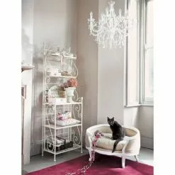 Maisons Du Monde Lustres Lustre à Pampilles En Métal Blanc D75 -Luminaires Soldes Boutique lustre a pampilles en metal blanc d75 1000 10 10 117803 9