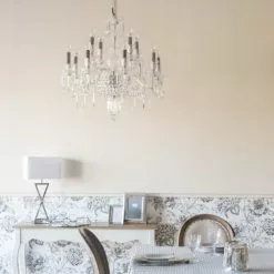 Maisons Du Monde Lustres Lustre à Pampilles En Métal Chromé -Luminaires Soldes Boutique lustre a pampilles en metal chrome 1000 5 0 177366 5
