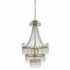 Maisons Du Monde Lustres Lustre à Pampilles En Métal Gris