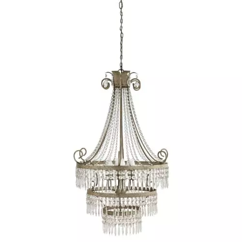 Maisons Du Monde Lustres Lustre à Pampilles En Métal Gris 1 Maisons Du Monde Lustres Lustre à Pampilles En Métal Gris