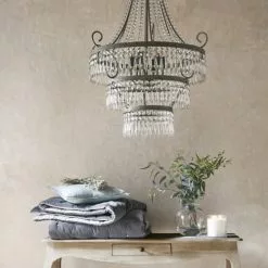 Maisons Du Monde Lustres Lustre à Pampilles En Métal Gris 10 Maisons Du Monde Lustres Lustre à Pampilles En Métal Gris -Luminaires Soldes Boutique lustre a pampilles en metal gris 1000 11 8 154660 23
