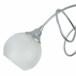 Tosel Lustres Lustre Acier Couleur Aluminium -Luminaires Soldes Boutique lustre acier couleur aluminium 2