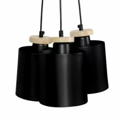 Tosel Lustres Lustre Acier Noir -Luminaires Soldes Boutique lustre acier noir 2