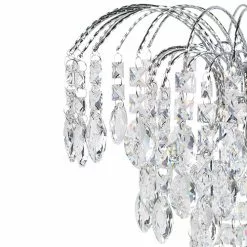 Beliani Lustres Lustre Argenté 10 Beliani Lustres Lustre Argenté -Luminaires Soldes Boutique lustre argente 4