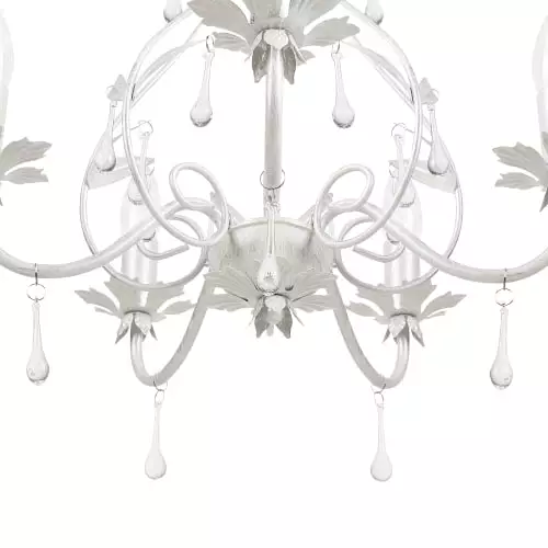 Beliani Lustres Lustre Blanc 3 Beliani Lustres Lustre Blanc – Image 3