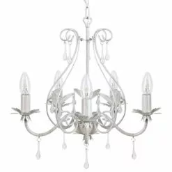 Beliani Lustres Lustre Blanc