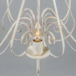 QAZQA Lustres Lustre En Acier Blanc -Luminaires Soldes Boutique lustre en acier blanc 5