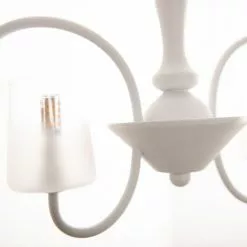 Keria Lustres Lustre En Glass Blanc -Luminaires Soldes Boutique lustre en glass blanc 2