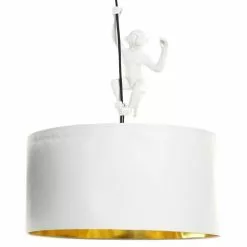 ITEM International Suspensions Lustre Singe Blanc En Résine