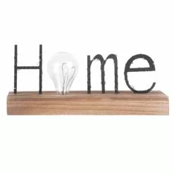 Maisons Du Monde Guirlandes Et Décorations Lumineuses Mot Lumineux En Métal Et Ampoule