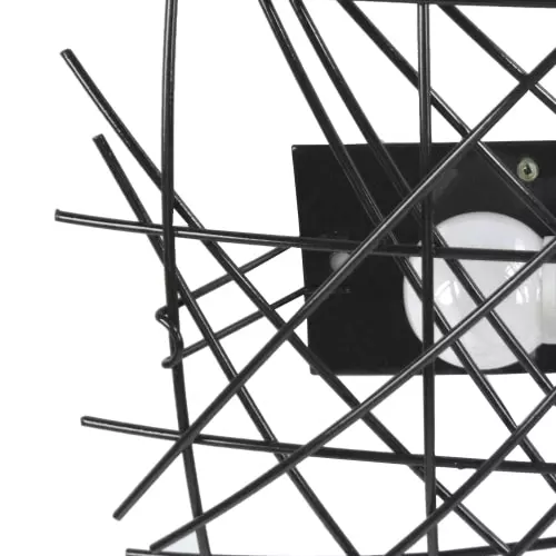 Tosel Suspensions Plafonnier Acier Noir 4 Tosel Suspensions Plafonnier Acier Noir – Image 4