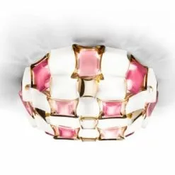 SLAMP Suspensions Plafonnier/Applique Mida Plastique Rose 50x50x16 Cm -Luminaires Soldes Boutique plafonnier applique mida plastique rose 50x50x16 cm 2