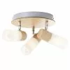 Brilliant Suspensions Plafonnier Bois Beige 3 Spots