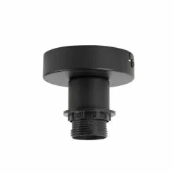 QAZQA Suspensions Plafonnier En Acier Noir -Luminaires Soldes Boutique plafonnier en acier noir 8