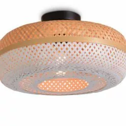 Good & Mojo Suspensions Plafonnier En Bambou Blanc D40 10 Good & Mojo Suspensions Plafonnier En Bambou Blanc D40 -Luminaires Soldes Boutique plafonnier en bambou blanc d40 4