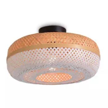 Good & Mojo Suspensions Plafonnier En Bambou Blanc D40 6 Good & Mojo Suspensions Plafonnier En Bambou Blanc D40 – Image 6