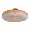 Good & Mojo Suspensions Plafonnier En Bambou Blanc D60