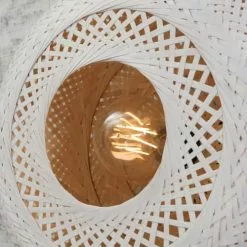 Good & Mojo Suspensions Plafonnier En Bambou Blanc D60 8 Good & Mojo Suspensions Plafonnier En Bambou Blanc D60 -Luminaires Soldes Boutique plafonnier en bambou blanc d60 2