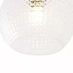 QAZQA Suspensions Plafonnier En Verre Doré/laiton -Luminaires Soldes Boutique plafonnier en verre dore laiton 16