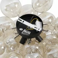 QAZQA Suspensions Plafonnier En Verre Doré/laiton -Luminaires Soldes Boutique plafonnier en verre dore laiton 26