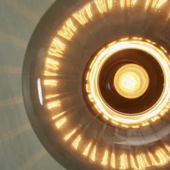 It's About Romi Suspensions Plafonnier En Verre Noir, H. 18cm -Luminaires Soldes Boutique plafonnier en verre noir h 18cm 2