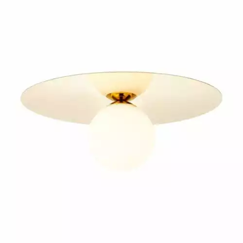 Brilliant Suspensions Plafonnier Ou Applique Murale Métal Or/verre D30cm 1 Brilliant Suspensions Plafonnier Ou Applique Murale Métal Or/verre D30cm