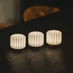 Atelier Pierre Lampes à Poser Set De 3 Lampes Dentelles 9cm Pvc Terracotta -Luminaires Soldes Boutique set de 3 lampes dentelles 9cm pvc terracotta 2