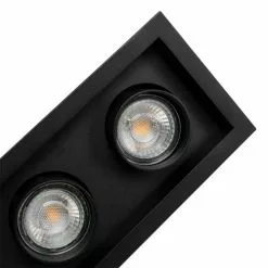 QAZQA Appliques Murales Et Spots Spot à Encastrer En Aluminium Noir -Luminaires Soldes Boutique spot a encastrer en aluminium noir 2