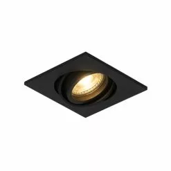 QAZQA Appliques Murales Et Spots Spot Ă Encastrer En Aluminium Noir