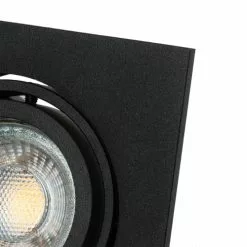 QAZQA Appliques Murales Et Spots Spot à Encastrer En Aluminium Noir -Luminaires Soldes Boutique spot a encastrer en aluminium noir 9