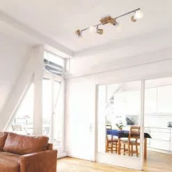 Keria Appliques Murales Et Spots Spot De Plafond (réglette/plafonnier) En Bois -Luminaires Soldes Boutique spot de plafond reglette plafonnier en bois 4