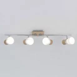 Keria Appliques Murales Et Spots Spot De Plafond (réglette/plafonnier) En Bois -Luminaires Soldes Boutique spot de plafond reglette plafonnier en bois 5